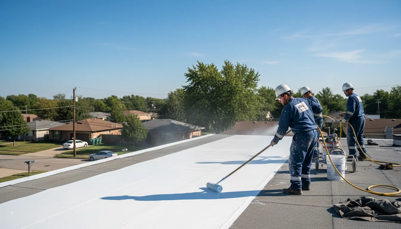 Commercial roof coating in Celina, TX near me